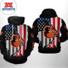 MLB Baltimore Orioles Warriors Custom Name Number 3D Hoodie, Baltimore Orioles Pullover
