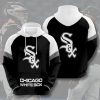 MLB Chicago White Sox Black White Logo Pullover Hoodie, White Sox Pullover