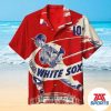 MLB Chicago White Sox Custom Name Number Style Hawaiian Shirt, White Sox Hawaiian Shirt