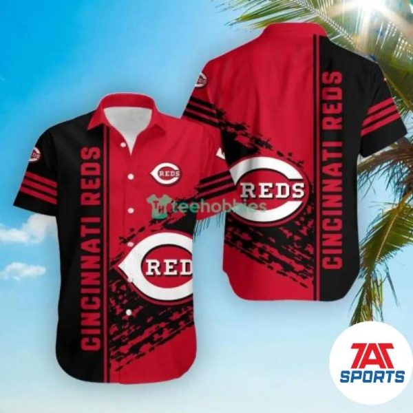 MLB Cincinnati Reds Quarter Style Hawaiian Shirt, Cincinnati Reds Hawaiian Shirt