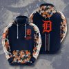 MLB Detroit Tigers Style 3D Hoodie, Detroit Tigers Orange Hoodie