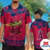 Los Angeles Angels Tropical Leaf Mix Palm MLB Hawaiian Shirt, Angels Baseball Hawaiian Shirt