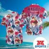 MLB Los Angeles Angels Flamingo Hawaiian Shirt, Angels Baseball Hawaiian Shirt