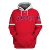 MLB Los Angeles Angels Red Blue Camo 3D Hoodie, MLB Angels Hoodie