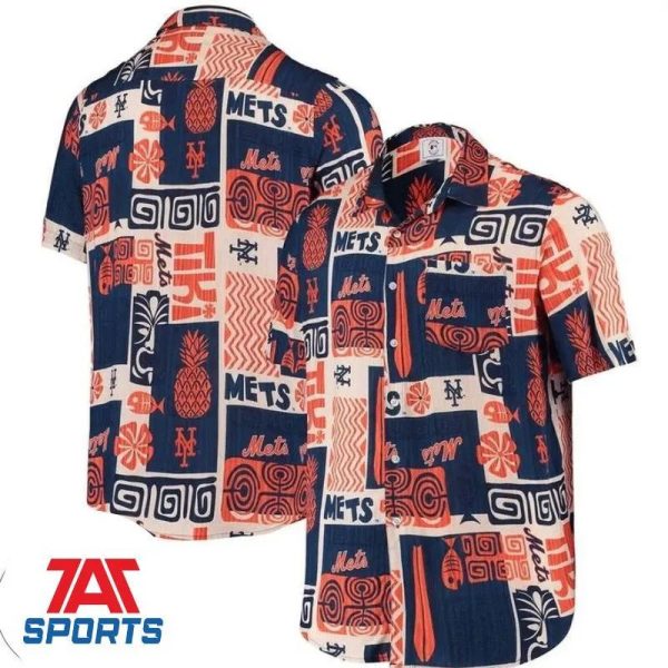 MLB New York Mets Classic Hawaiian Shirt, Mets Hawaiian Shirt