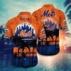 MLB New York Mets Coconut Tree Sunset Hawaiian Shirt, Mets Hawaiian Shirt