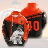 MLB San Francisco Giants Logo Orange Black 3D Hoodie, Giants Orange Hoodie
