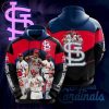 MLB St. Louis Cardinals Champions Red 3D Hoodie, Cardinals Baseball Hoodie