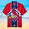Custom Name Number St Louis Cardinals White Hawaiian Shirt, Cardinals Baseball Hawaiian Shirt