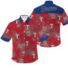 MLB Texas Rangers Hibiscus Flowers Hawaiian Shirt, Texas Rangers Hawaiian Shirt