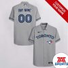 MLB Toronto Blue Jays Custom Name Number Dark Blue Hawaiian Shirt, Toronto Blue Jays Hawaiian shirt