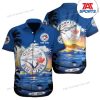 MLB Toronto Blue Jays Custom Name Number White Hawaiian Shirt, Toronto Blue Jays Hawaiian shirt