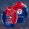 MLB Texas Rangers O Neck 3D Hoodie, Texas Rangers Red Hoodie