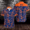 New York Mets Camouflage Skull American Flag MLB Hawaiian Shirt, New York Mets Hawaiian Shirt