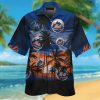 New York Mets Pinstripe Custom Name Number White MLB Hawaiian Shirt, Mets Hawaiian Shirt