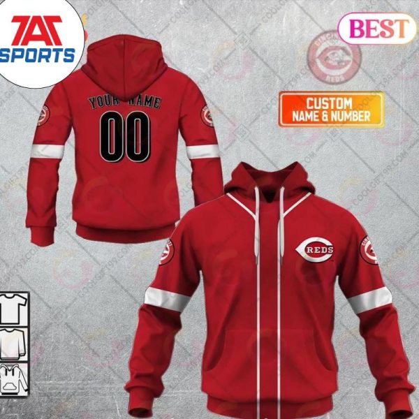 Personalized MLB Cincinnati Reds ALT Jersey Style 3D Hoodie, Reds Pullover
