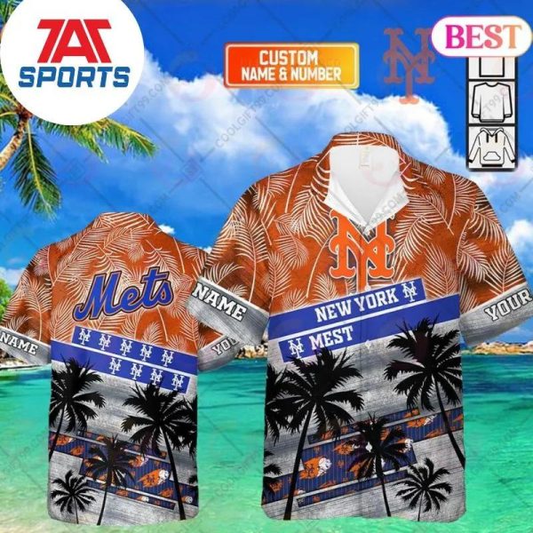 Personalized MLB New York Mets Palm Tree Hawaii Shirt, Mets Hawaiian Shirt
