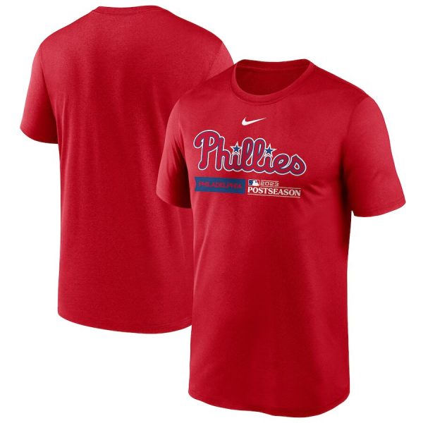 Philadelphia Phillies Nike 2023 Postseason Authentic Collection Dugout Red T-Shirt, Phillies Postseason Shirt