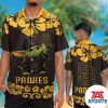 San Diego Padres Button Up Shirt Brown Hawaiian Shirt, Padres Aloha Shirt