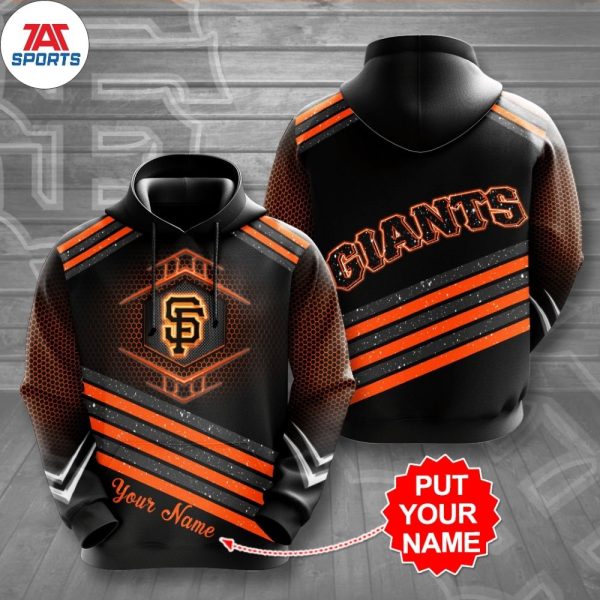 San Francisco Giants Custom Name Modern Style 3D Hoodie, San Francisco Giants Pullover