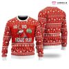 Baseball Hoho Home Run 3D Sweater, Baseball Ugly Christmas Sweater