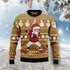 Baseball Santa Hat Ugly Christmas Sweater, Baseball Ugly Christmas Sweater