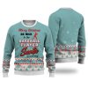 Custom Name And Number Busy Raising Ballers Baseball Ugly Sweater, Baseball Christmas Sweater