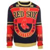 Boston Red Sox Patches MLB Ugly Crew Neck Sweater, Red Sox Ugly Christmas Sweater