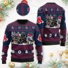 Boston Red Sox Skull Flower Ugly Christmas Sweater, Red Sox Ugly Christmas Sweater