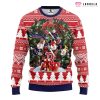 Boston Red Sox Teams Funny DJ Santa Ugly Christmas Sweater, Red Sox Ugly Christmas Sweater