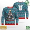 Merry Hitsmas Santa Claus Dabbing Xmas Christmas Ugly Sweater, Baseball Christmas Sweater