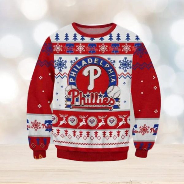 Philadelphia Baseball MLB Ugly Christmas Sweater, Philadelphia Phillies Ugly Sweater