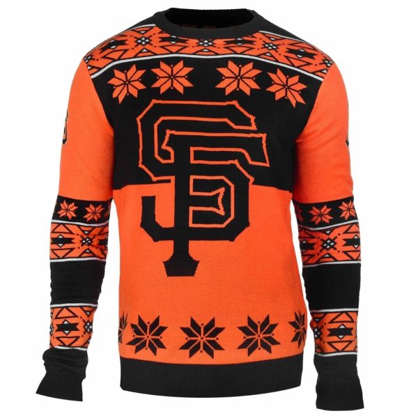 San Francisco Giants MLB Big Logo Ugly Sweater, Giants Christmas Sweater