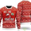 Merry Hitsmas Santa Claus Dabbing Xmas Christmas Ugly Sweater, Baseball Christmas Sweater