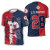 Boston Red Sox Derek Jeter 3D T-Shirt, Red Sox Player Shirt