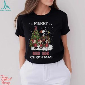 Boston Red Sox Snoopy Family Christmas Shirt, Baseball Christmas Shirt