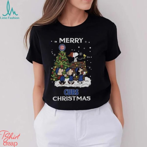 Chicago Cubs Snoopy Family Christmas Shirt, Baseball Christmas Shirt