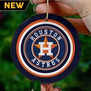Houston Astros Christmas Hallmark Ceramic Christmas Ornament, MLB Christmas Ornaments