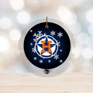 Houston Astros MLB Personalized Holiday 2023 Merry Christmas Decorations Ornament, MLB Christmas Ornaments