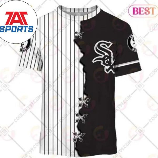 MLB Chicago White Sox Custom Name Number Mix Jersey 3D T-Shirt, Chicago White Sox Shirt
