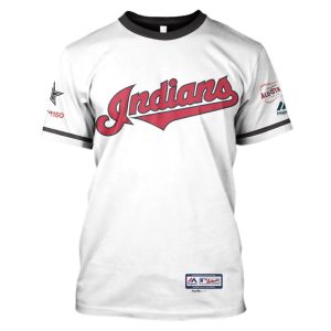 MLB Cleveland Indians Custom Name Number 3D Shirt Cleveland Indians Gift 2