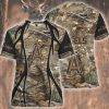 MLB Detroit Tigers Star Custom Name Number Style 3D T-Shirt, Tigers Baseball Shirt