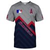 MLB Los Angeles Angels Red 3D T-Shirt, MLB Angels Shirt