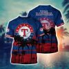 MLB Texas Rangers Custom Name Number Blue T-Shirt, Texas Rangers Baseball Shirt