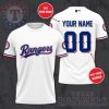 MLB Texas Rangers Custom Name Number Warriors T-Shirt, Texas Rangers Baseball Shirt