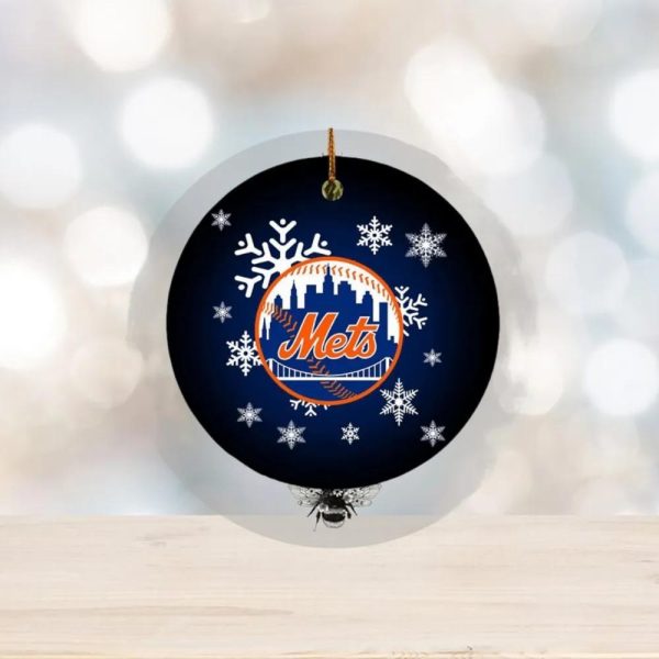 New York Mets MLB Custom Name 2023 Holiday Gifts Christmas Decorations Ornament, MLB Christmas Ornaments
