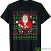 Baseball Santa Claus Christmas Tree Lights Pajama Boys Men T Shirt, Baseball Christmas Shirt
