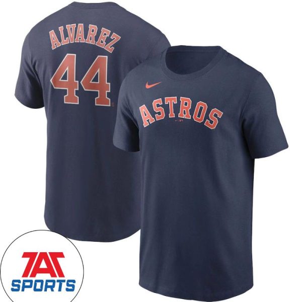 Yordan Alvarez Houston Astros Nike Name & Number Navy T-Shirt, Astros Baseball Shirt