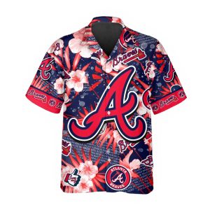 Atlanta Braves Hawaiian Shirt, Atlanta Braves Aloha Shirt, MLB Hawaiian Shirt Gift For Fans