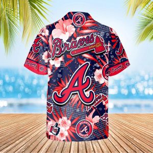 Atlanta Braves Hawaiian Shirt, Atlanta Braves Aloha Shirt, MLB Hawaiian Shirt Gift For Fans